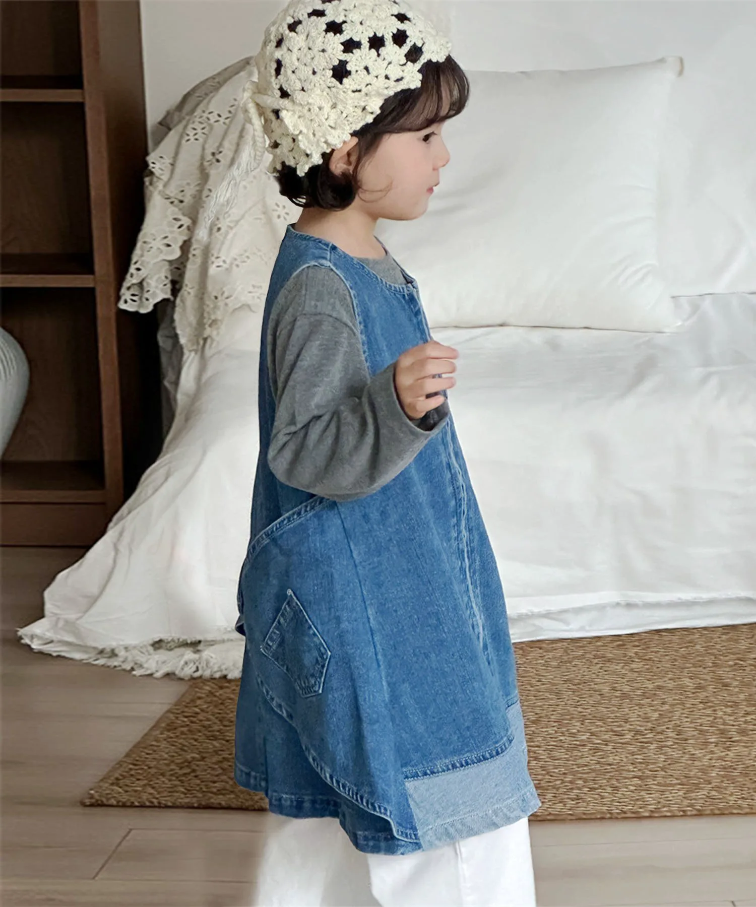 картинка Детское джинсовое платье на молнии Aimoha Kids, Navy от магазина Одежда+