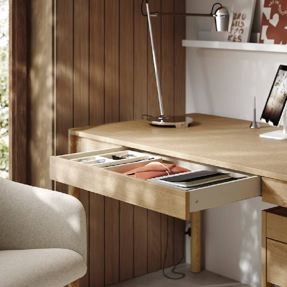 картинка Письменный стол IKEA TONSTAD, 140x75 см, дубовый шпон от магазина Одежда+