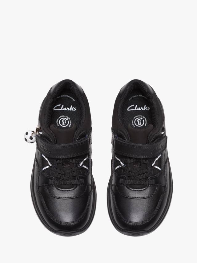 картинка Школьные ботинки Clarks Daze Kick K Leather, кожаные, на липучке от магазина Одежда+
