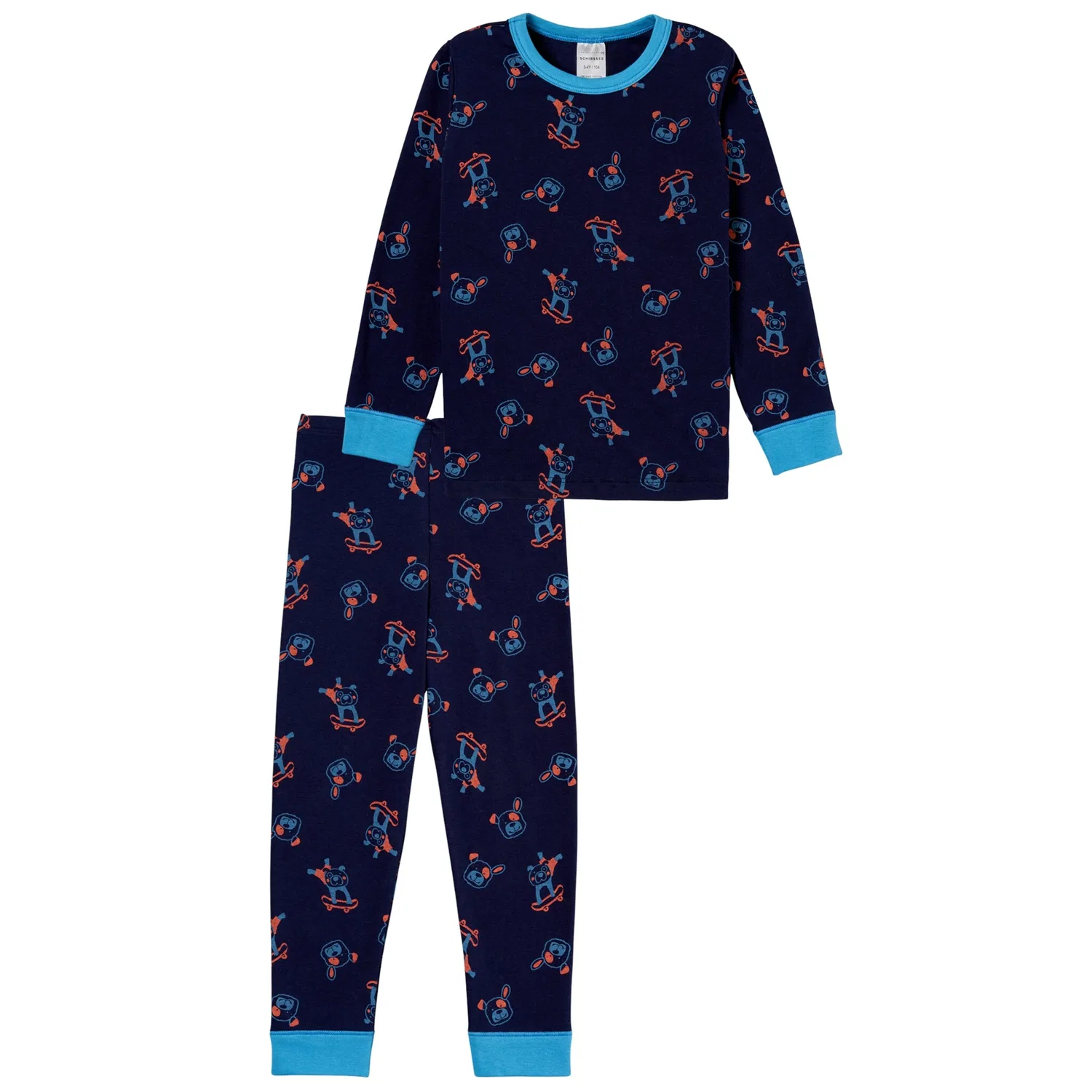 картинка Детская пижама с принтом Boys World Schiesser, Dark Blue от магазина Одежда+