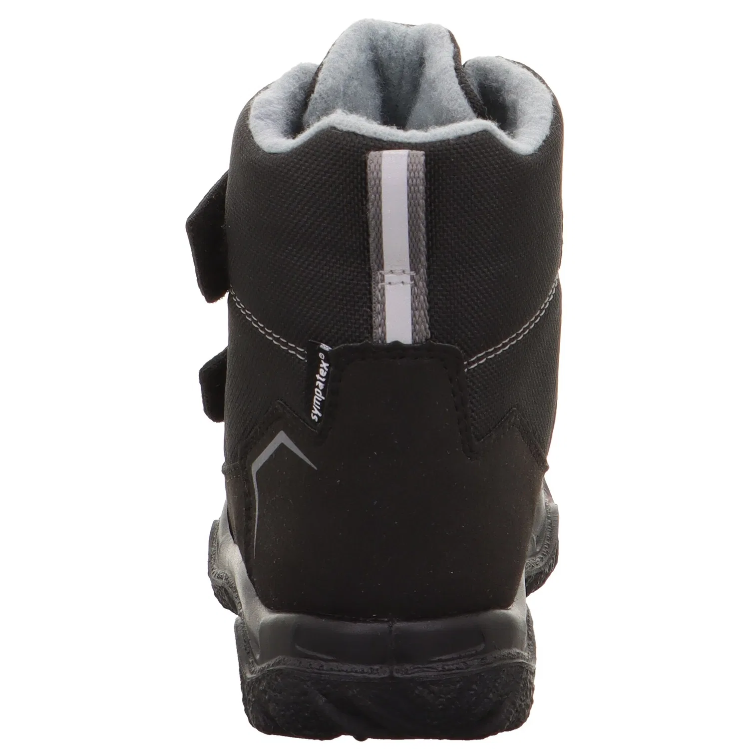 картинка Детские зимние дутики с текстильным футером Superfit, Black/Grey от магазина Одежда+