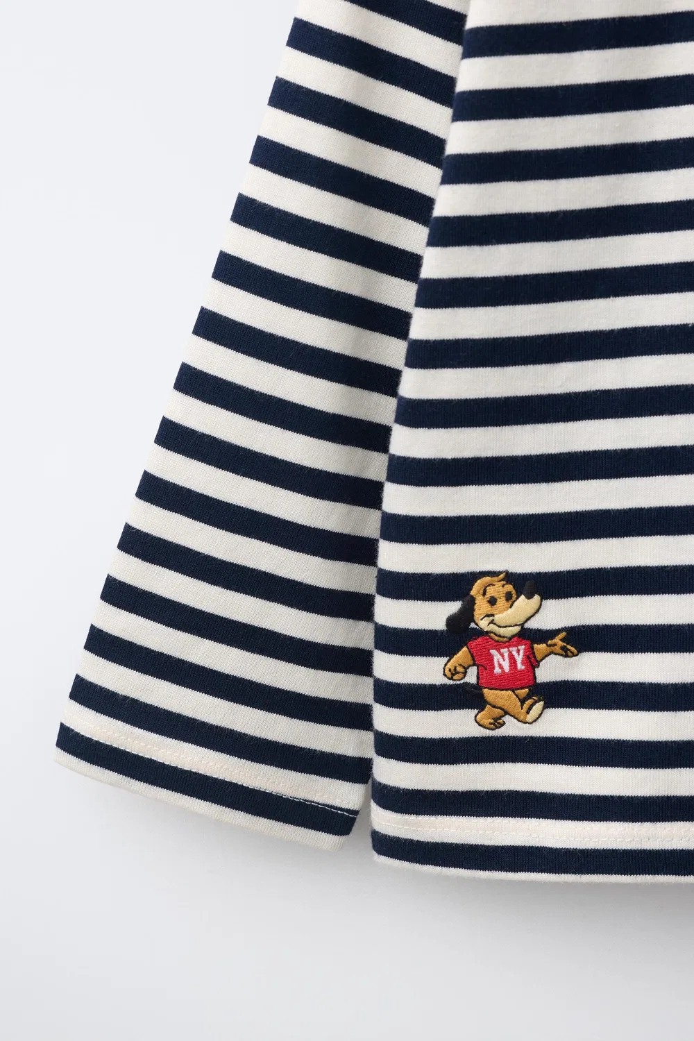 картинка Футболка в полоску ZARA, red/navy от магазина Одежда+