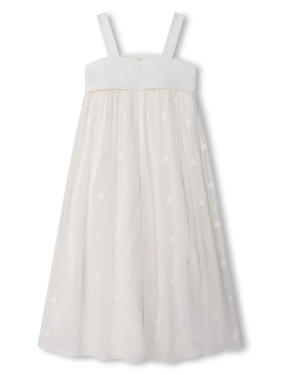 картинка Chloé Kids шелковое платье с принтом, белый от магазина Одежда+