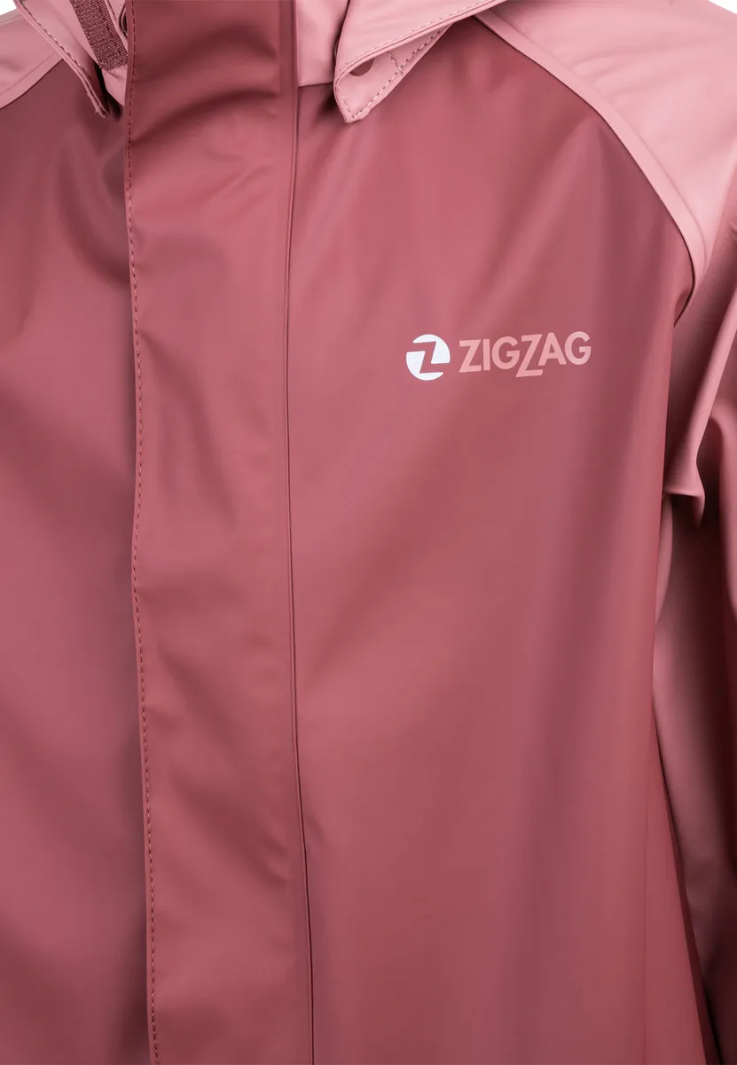 картинка Дождевик ZIGZAG "GILBO" со светоотражающими элементами, розовый от магазина Одежда+