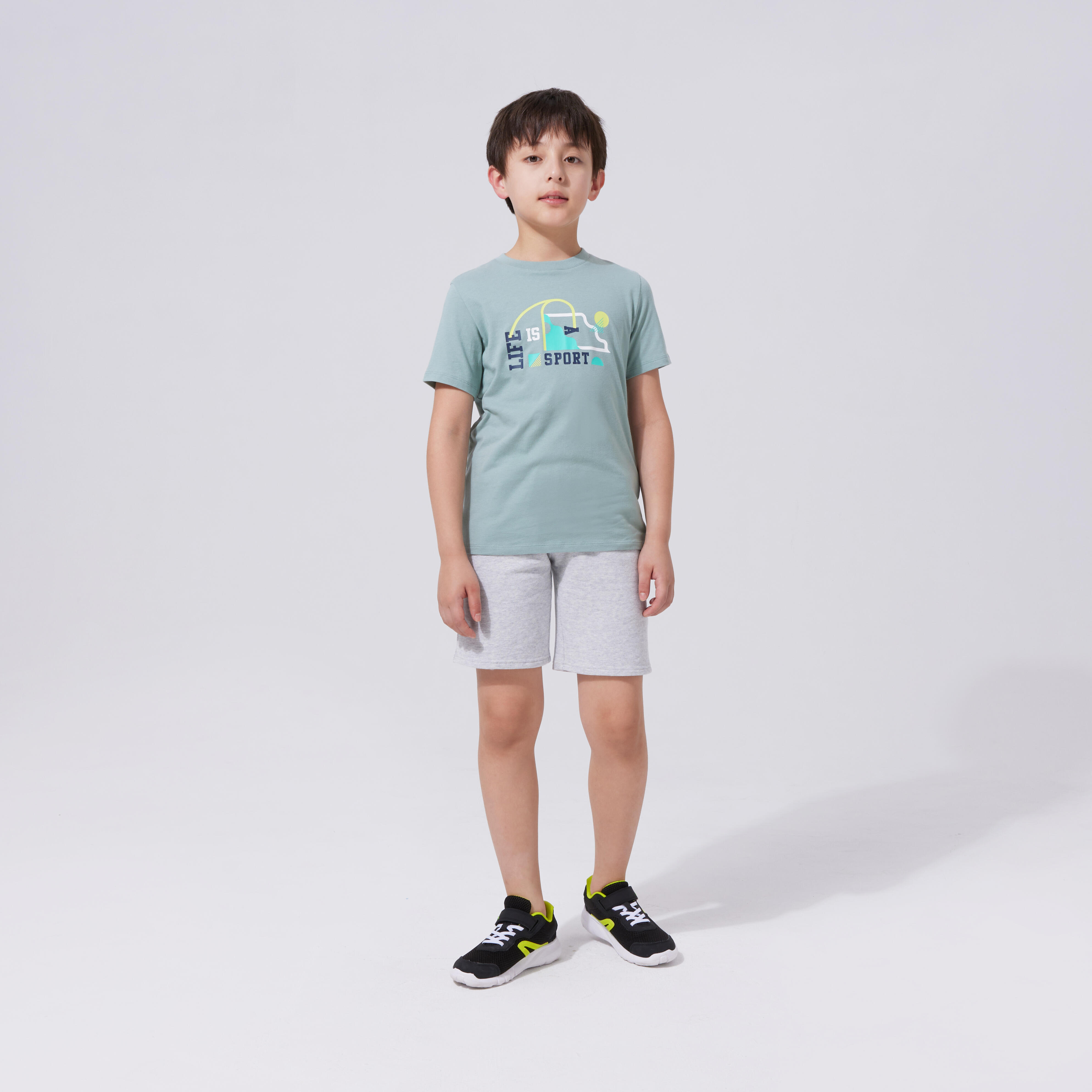 картинка Молодежные фитнес-шорты из хлопка 500 Decathlon от магазина Одежда+