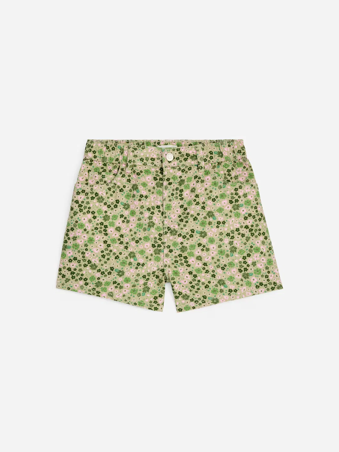 картинка Джинсовые шорты Arket, Khakigrün/Blumen In Rosa от магазина Одежда+