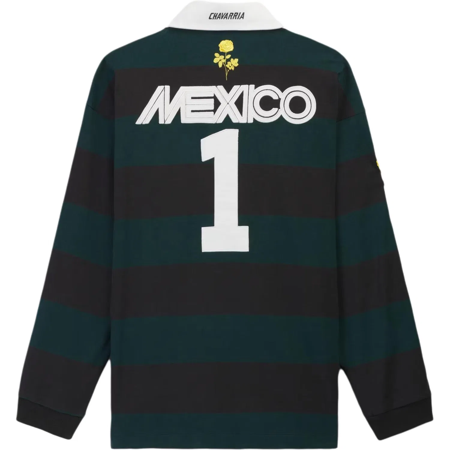 картинка Поло Adidas Originals X Willy Chavarria LS Rugby, зеленый от магазина Одежда+