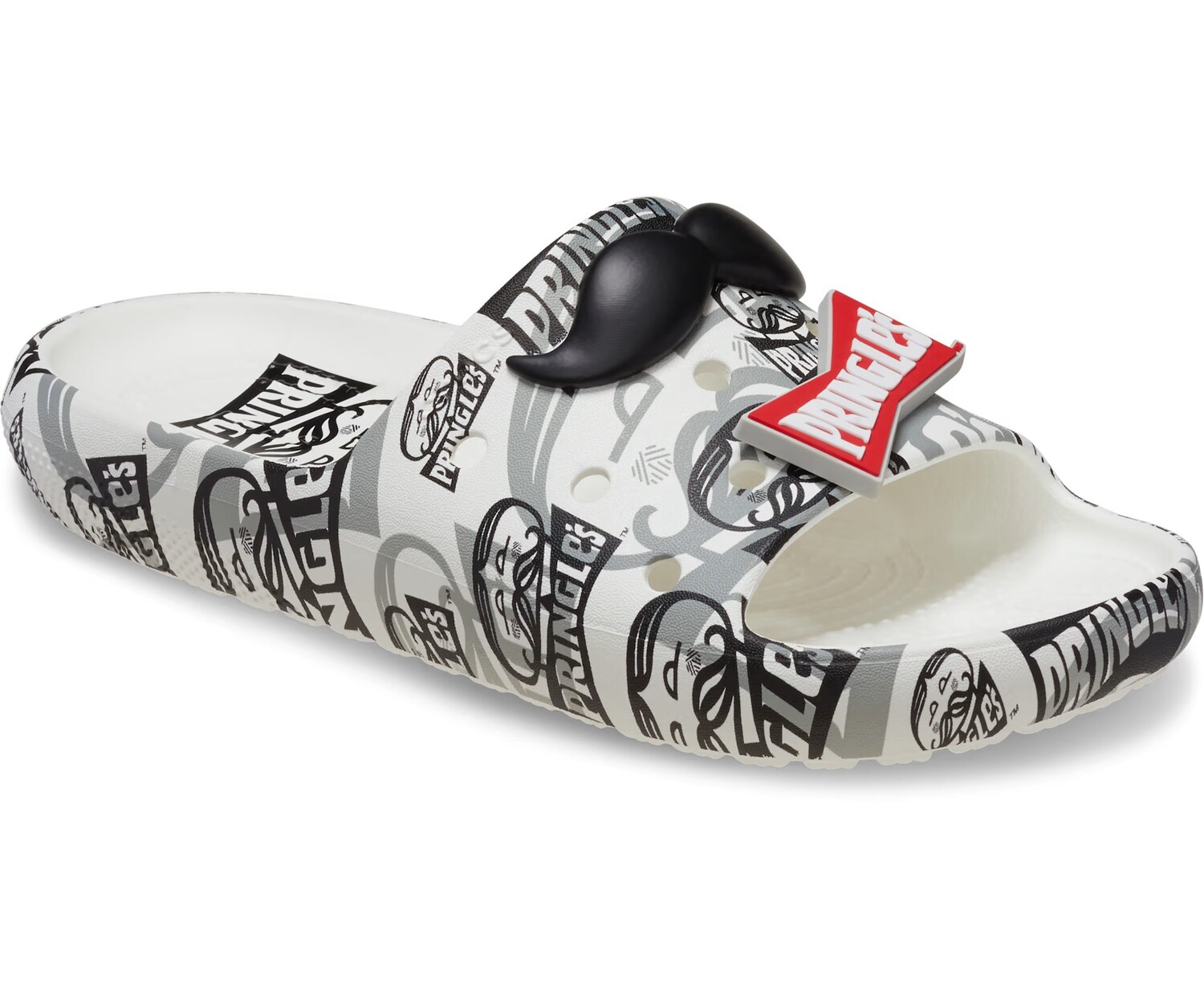 картинка Шлепанцы Crocs Classic x Pringles Unisex, черный/белый от магазина Одежда+