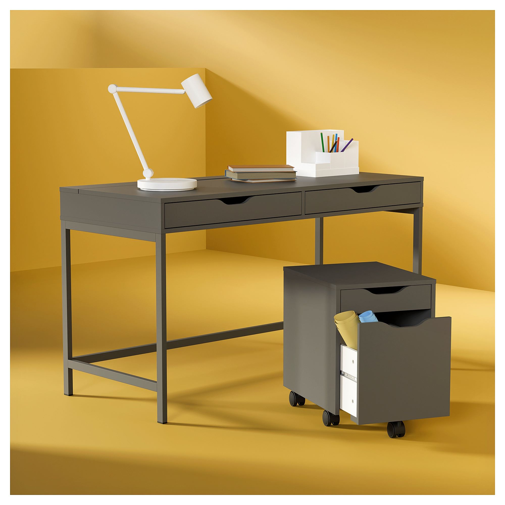 картинка Письменный стол IKEA ALEX, 132x58 см, серый от магазина Одежда+