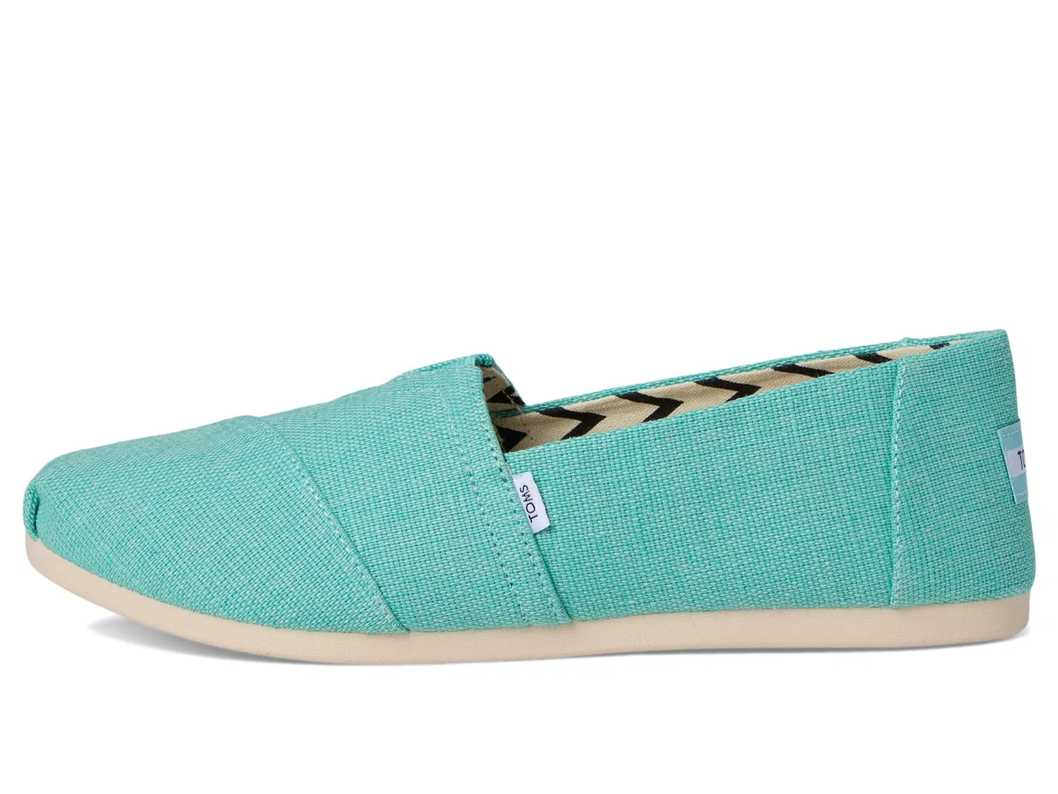 картинка Женские эспадрильи с принтом Alpargata Classic TOMS, Aqua от магазина Одежда+