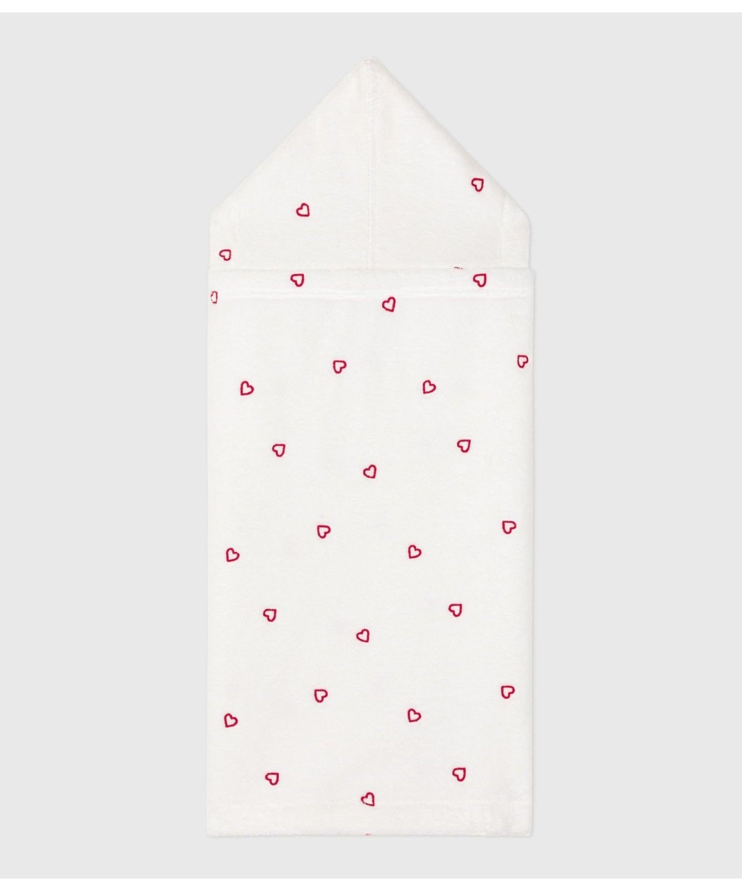 картинка Ворсовый плащ Petit Bateau, Off-white/Light pink от магазина Одежда+