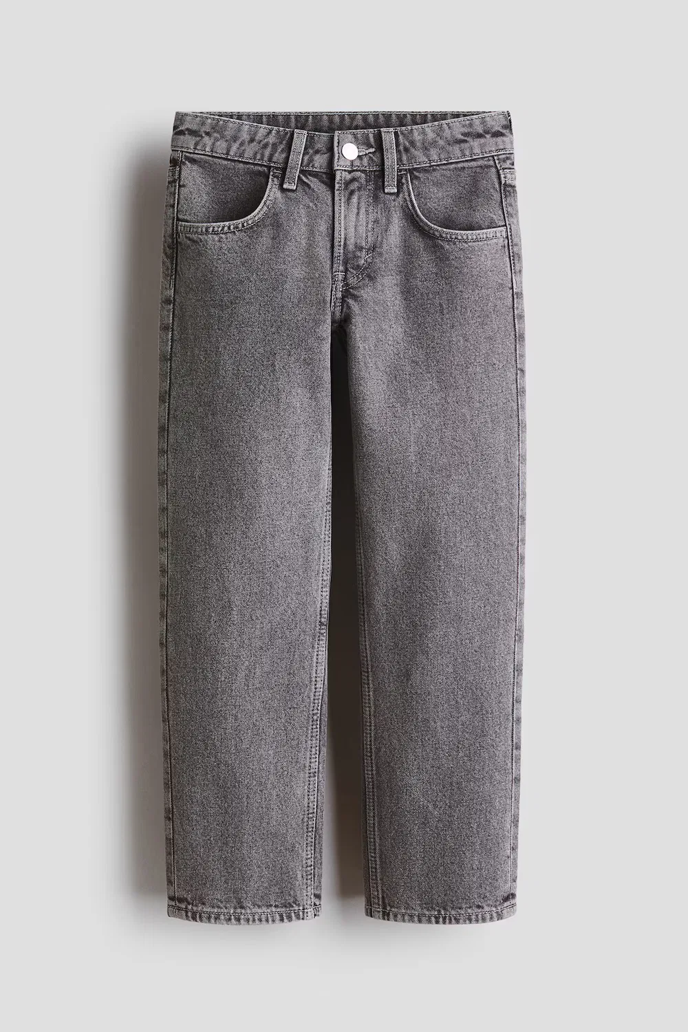 картинка Джинсы свободного кроя прямого кроя H&M, Denimgrau от магазина Одежда+