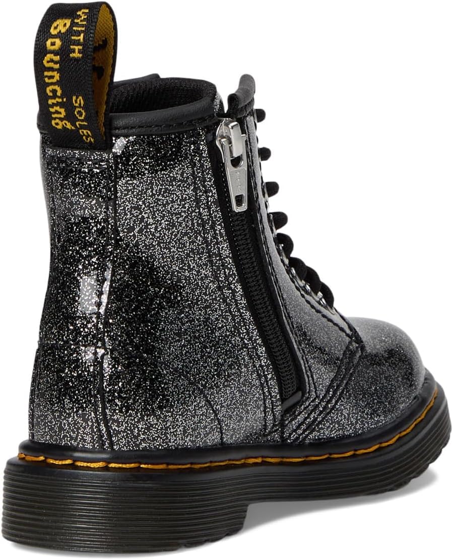 картинка Ботинки Dr. Martens 1460 унисекс для малышей, черный/серебристый от магазина Одежда+