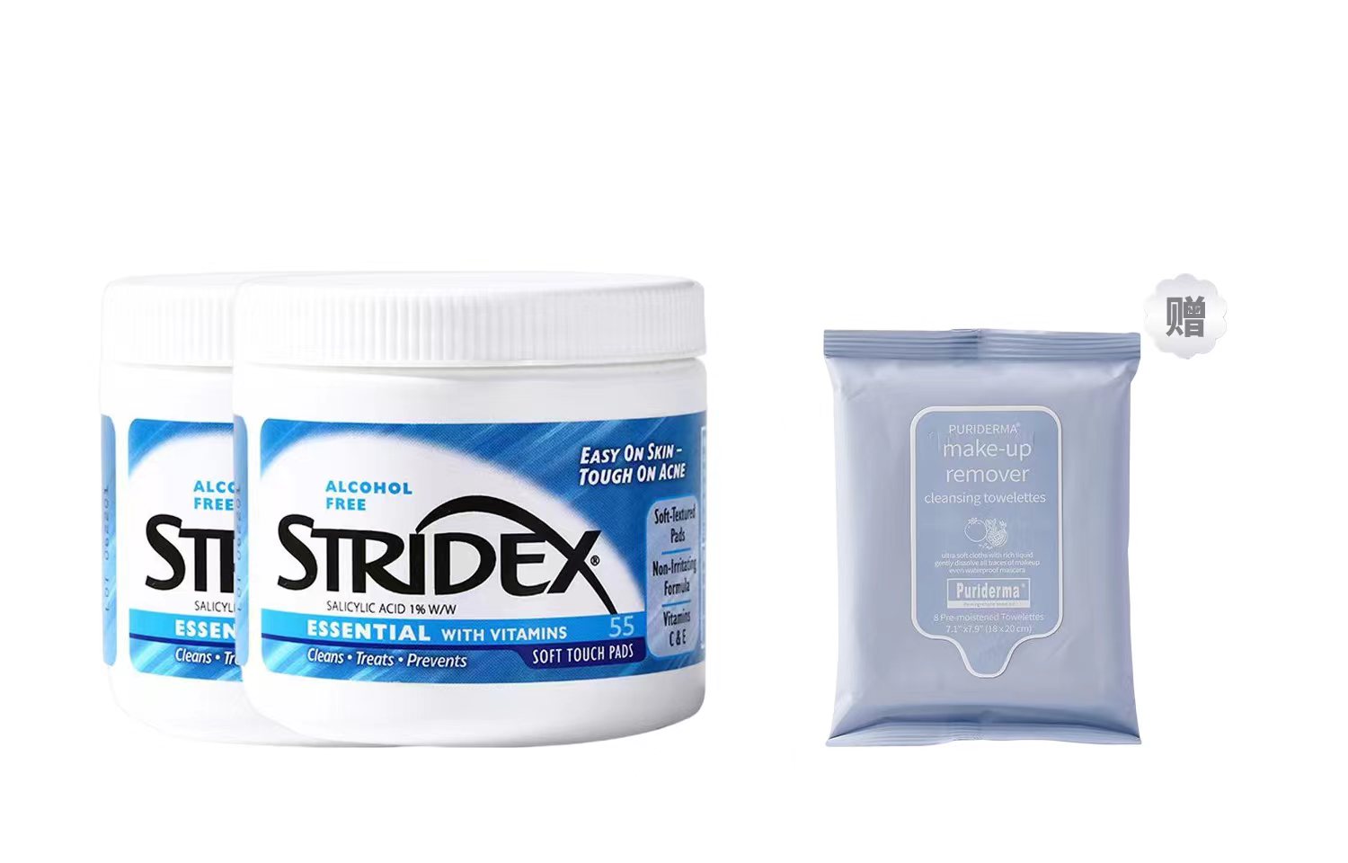 картинка Ватные диски Stridex с салициловой кислотой для лица от магазина Одежда+