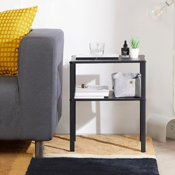 картинка Столик прикроватный Ikea Knarrevik, 42х34х52 см, черный от магазина Одежда+
