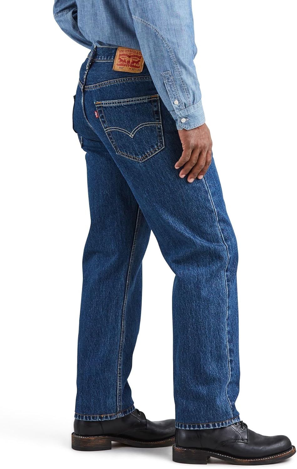 картинка Мужские джинсы Levi's550 Relaxed Fit, насыщенный темно-синий от магазина Одежда+