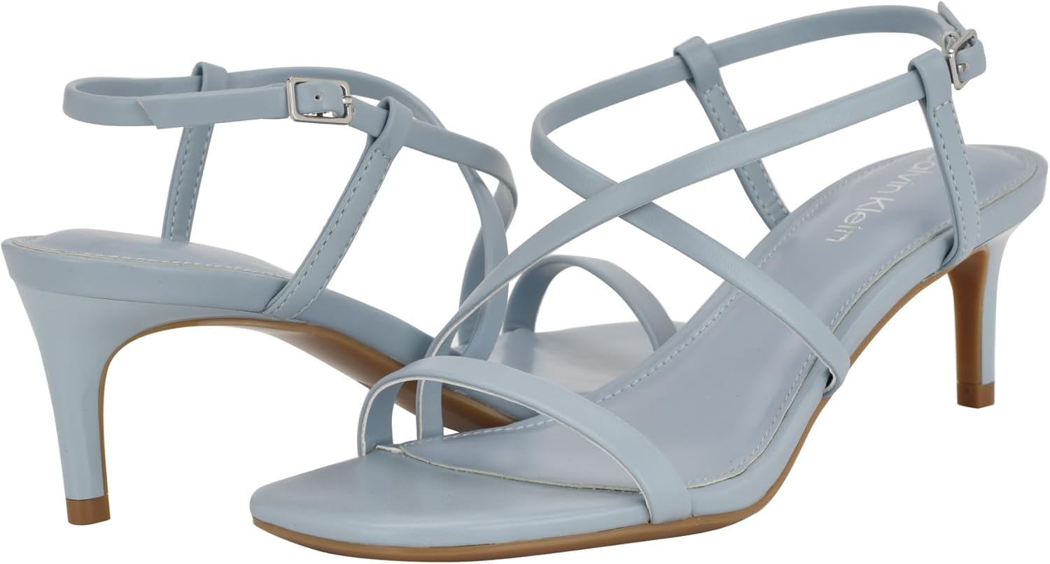 картинка Женские босоножки на каблуке Calvin Klein Ishaya, Light Blue 450 от магазина Одежда+