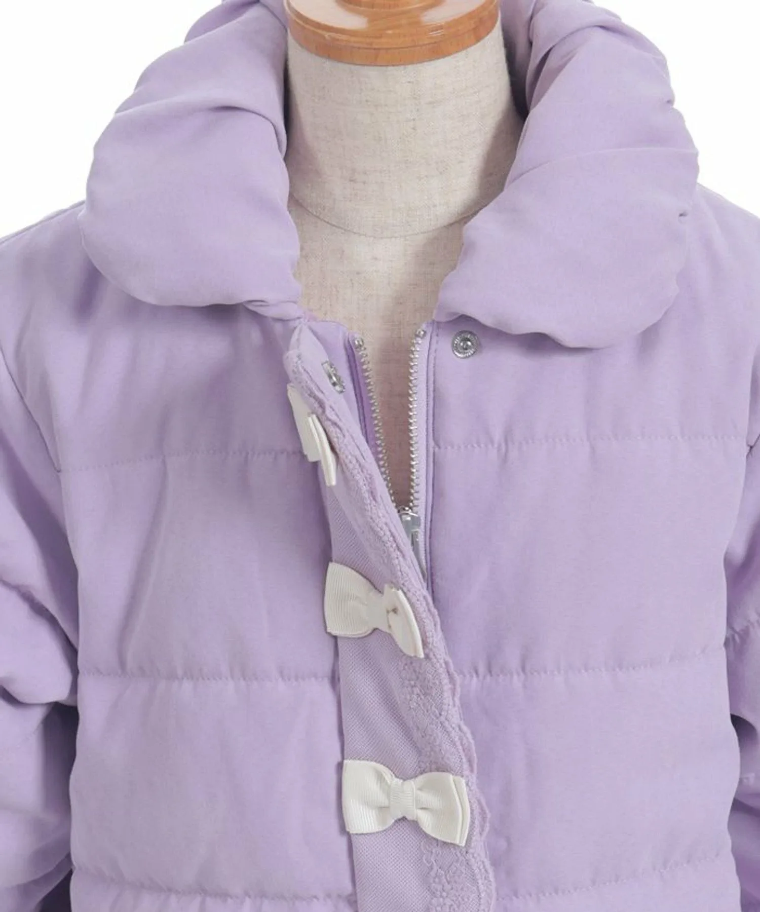 картинка Много лент на пальто Axes femme kids, Lavender от магазина Одежда+