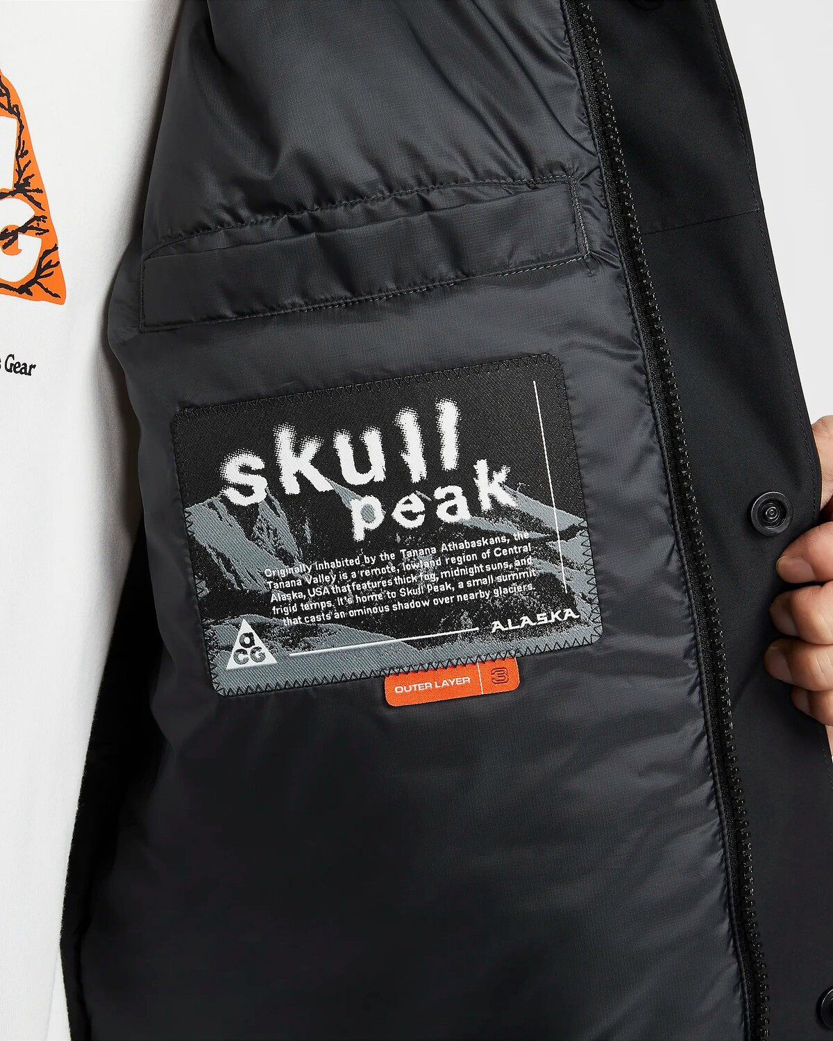 картинка Куртка Nike ACG Skull Peak с утеплителем PrimaLoft, черная от магазина Одежда+