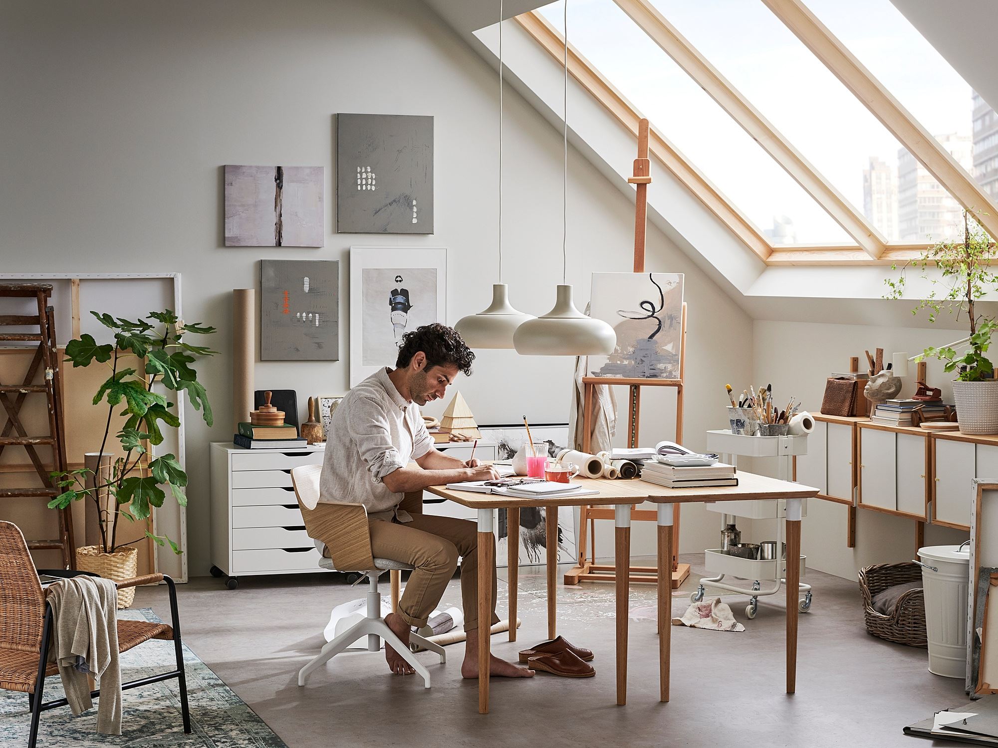 картинка Ножка стола HILVER IKEA, 70 см, бамбук от магазина Одежда+