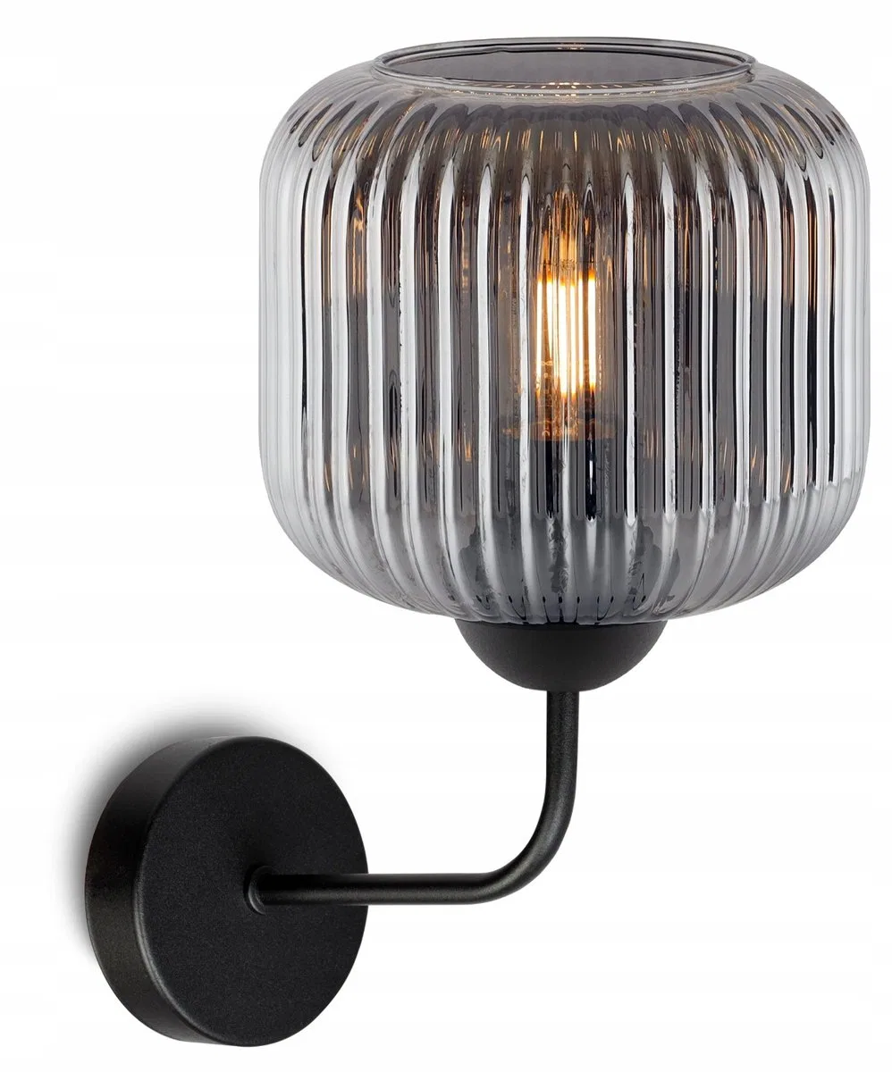 картинка Бра стеклянное E27 Light Home, Grafitiowy Черный от магазина Одежда+