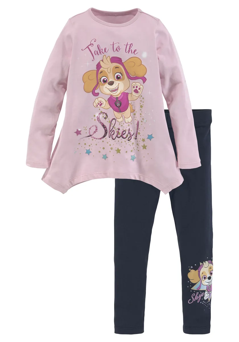 картинка Рубашка и леггинсы PAW PATROL, цвет Rose от магазина Одежда+