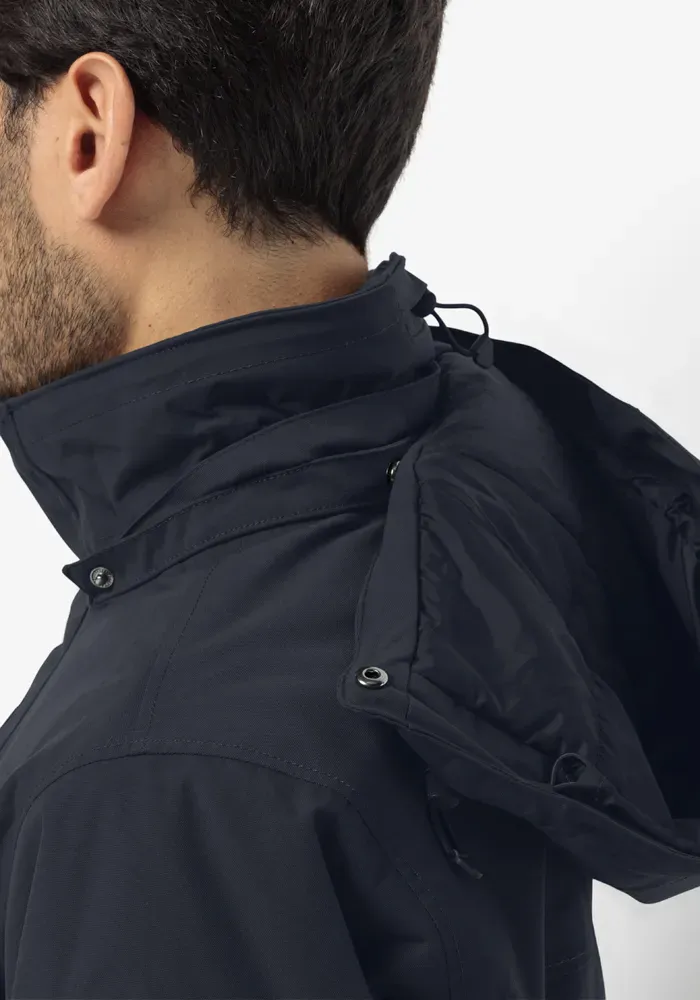 картинка Парка Jack Wolfskin "GLACIER CANYON PARKA", с капюшоном, синий от магазина Одежда+