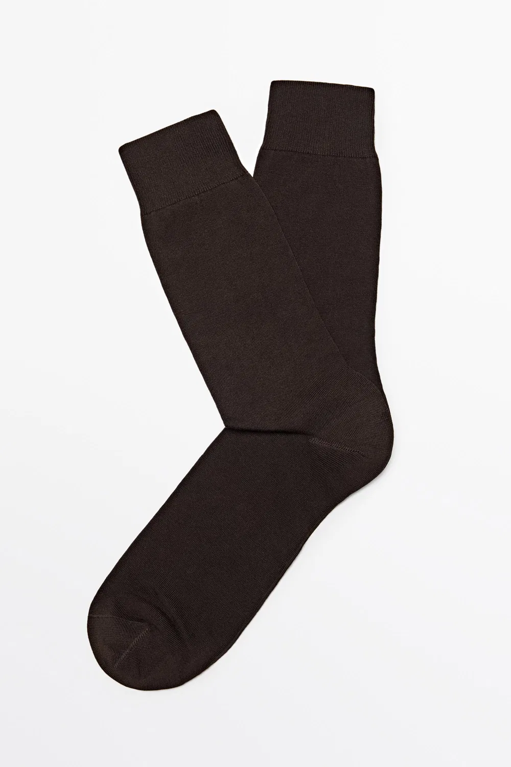 картинка Носки Massimo Dutti Plain Cotton Blend Knit, коричневый от магазина Одежда+