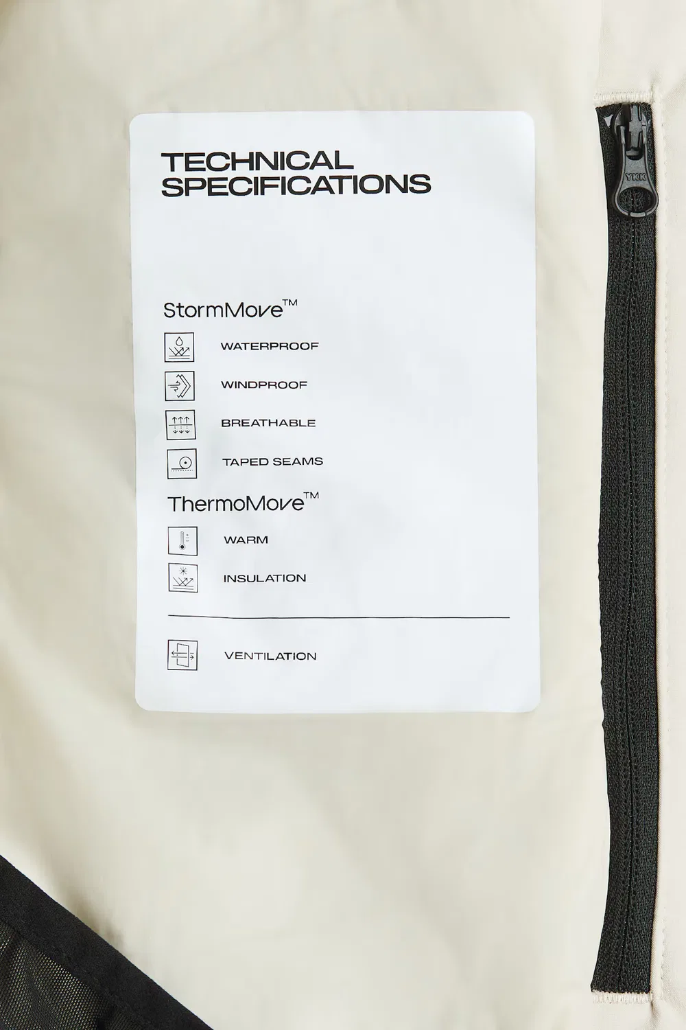 картинка Лыжная куртка с технологией Stormmove H&M, Hellbeige от магазина Одежда+