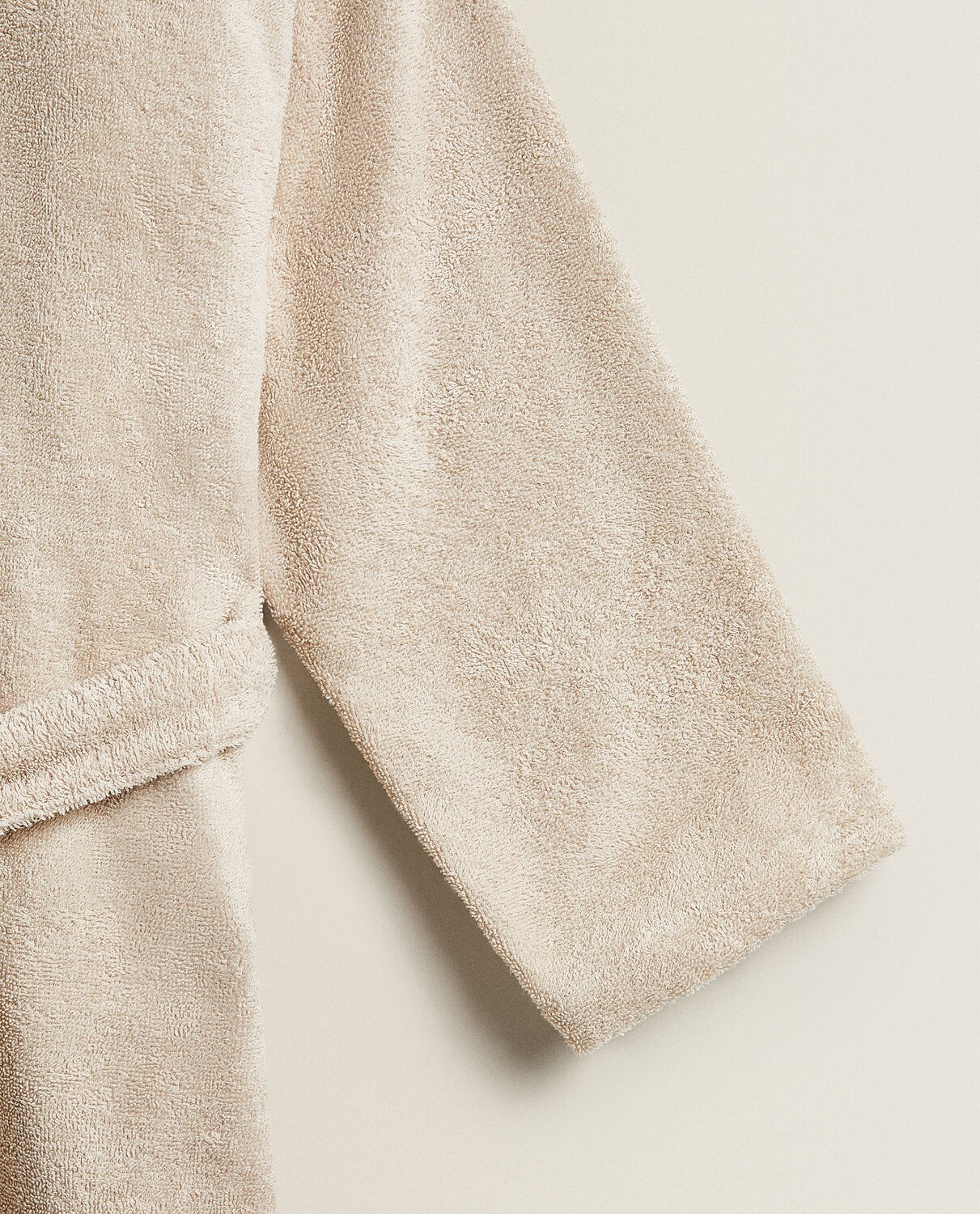 картинка Халат Zara Home Cotton Bathrobe With Hood, бежевый от магазина Одежда+