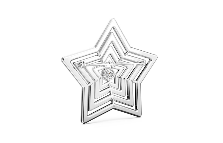 картинка Swarovski Брошь Stella унисекс серебро от магазина Одежда+