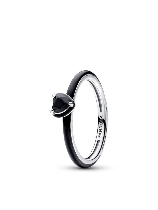 картинка Набор Pandora Black Hearts Ring Set от магазина Одежда+