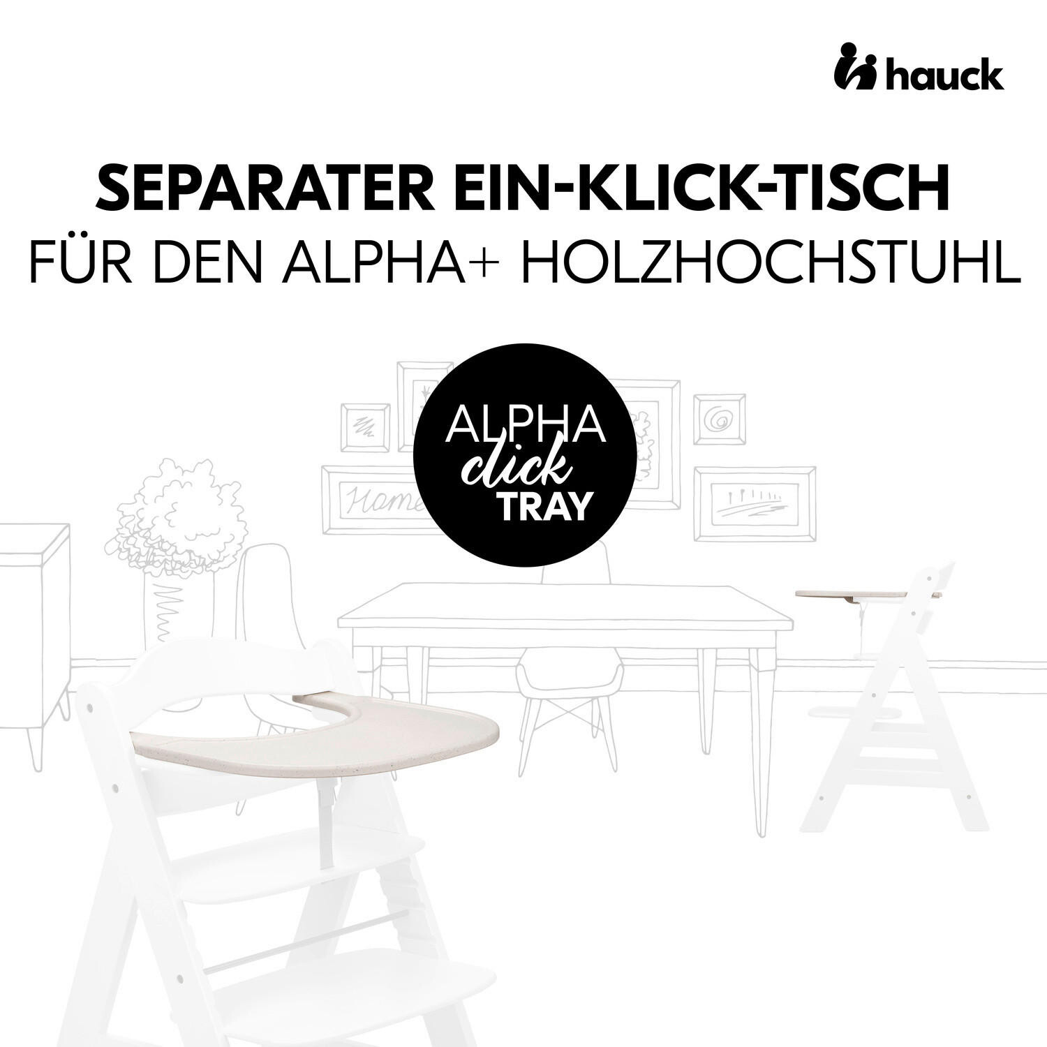 картинка Обеденная и игровая наставка Hauck, бежевый от магазина Одежда+