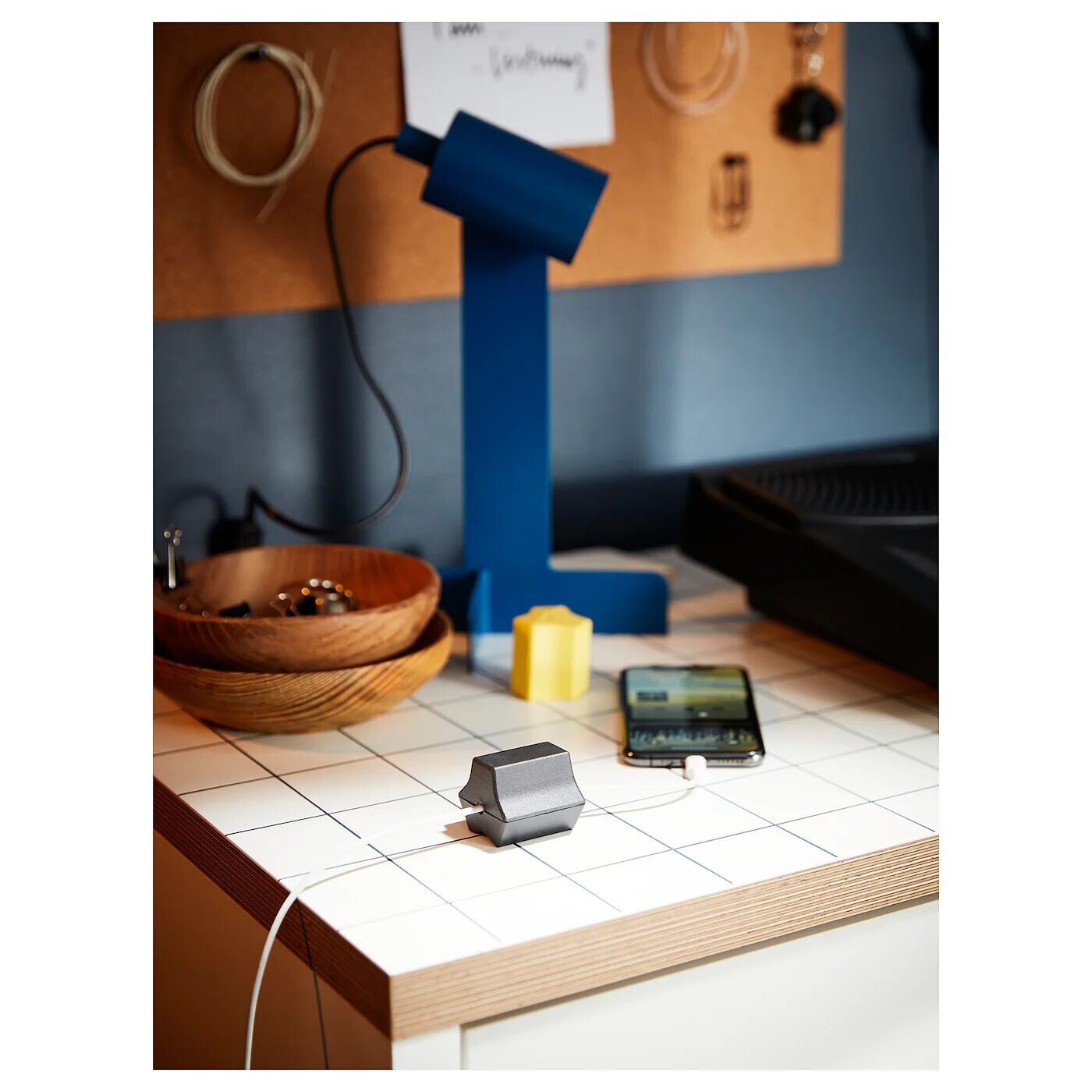 картинка USB-якорь, 2 шт., черный/желтый, HAVSKÅL IKEA от магазина Одежда+
