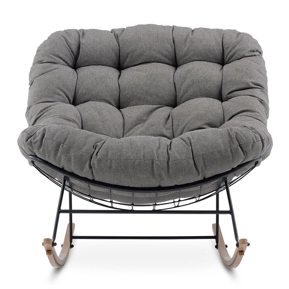 картинка Кресло-качалка Jungledal, 105x86x78 см, черный от магазина Одежда+