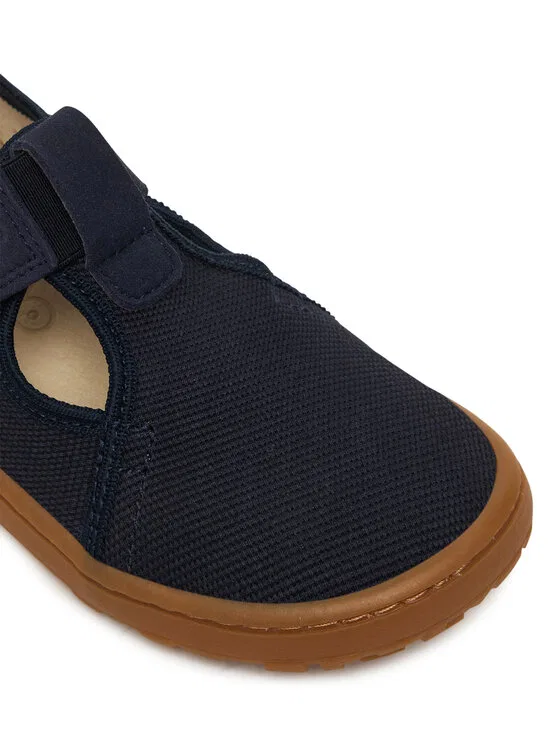 картинка Шлепанцы Barefoot Canvas T-Bar Froddo, темно-синий от магазина Одежда+