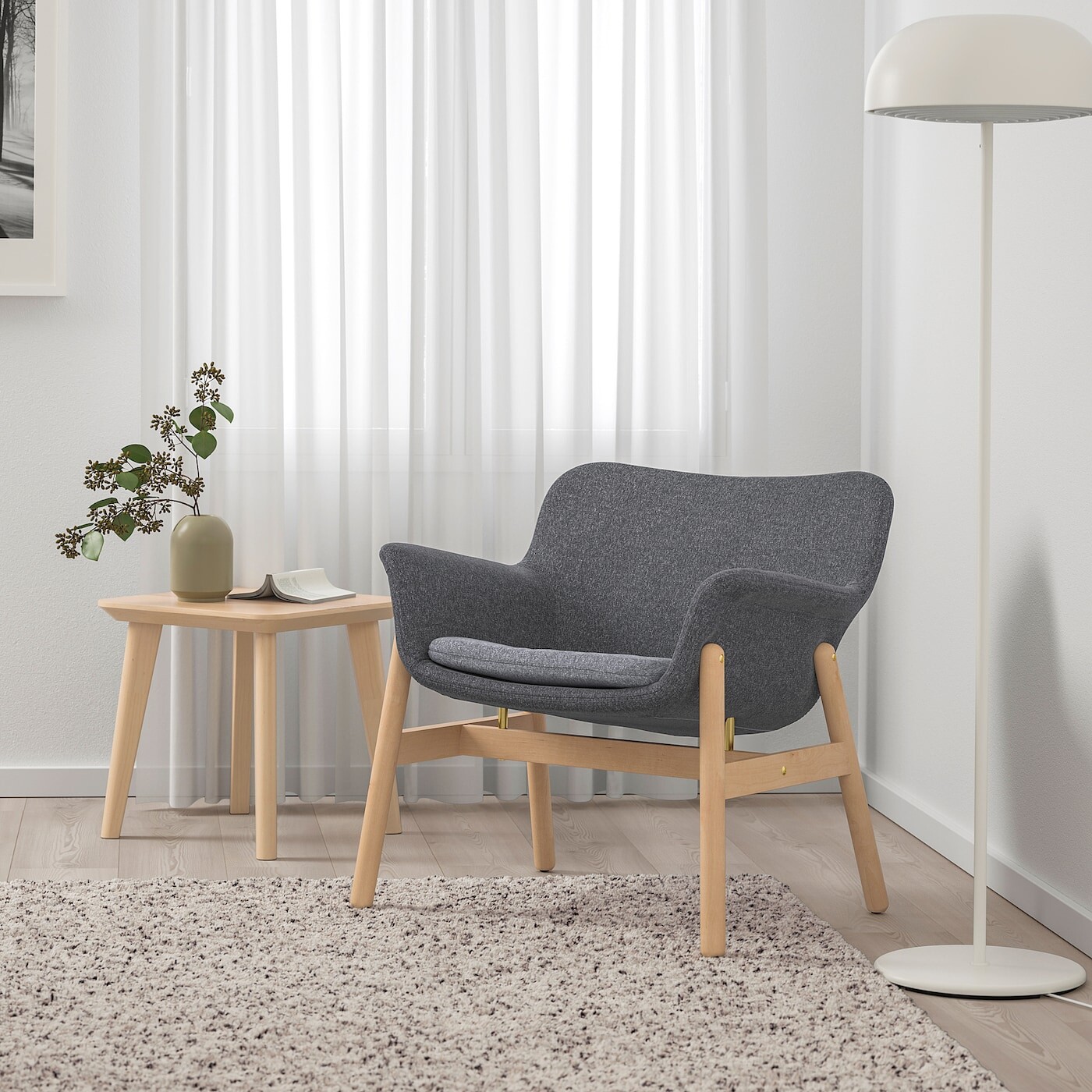 картинка Кресло IKEA VEDBO, Gunnared темно-серый от магазина Одежда+