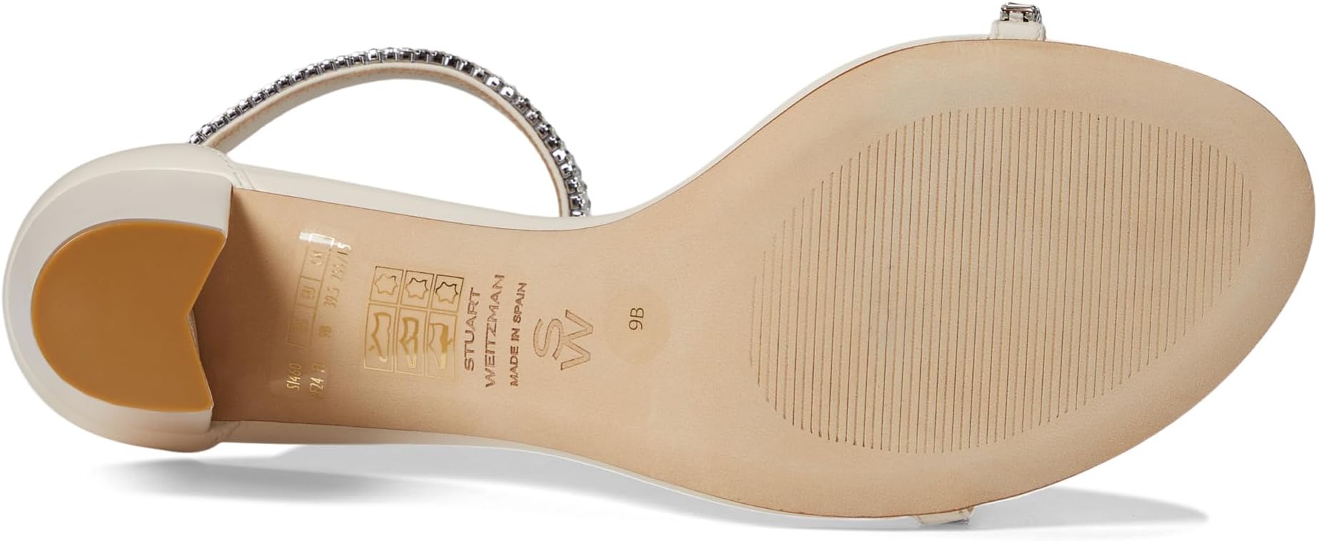 картинка Босоножки Stuart Weitzman Nearlynude Stefanie Sandal, цвет Seashell/Clear от магазина Одежда+