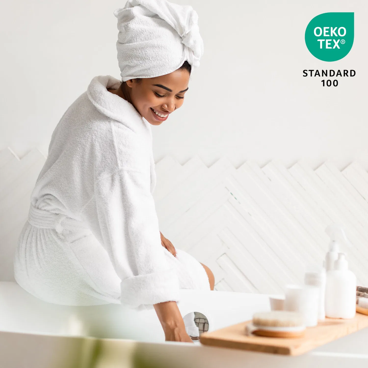 картинка Пончо для купания Miia OTTO home, Серый от магазина Одежда+