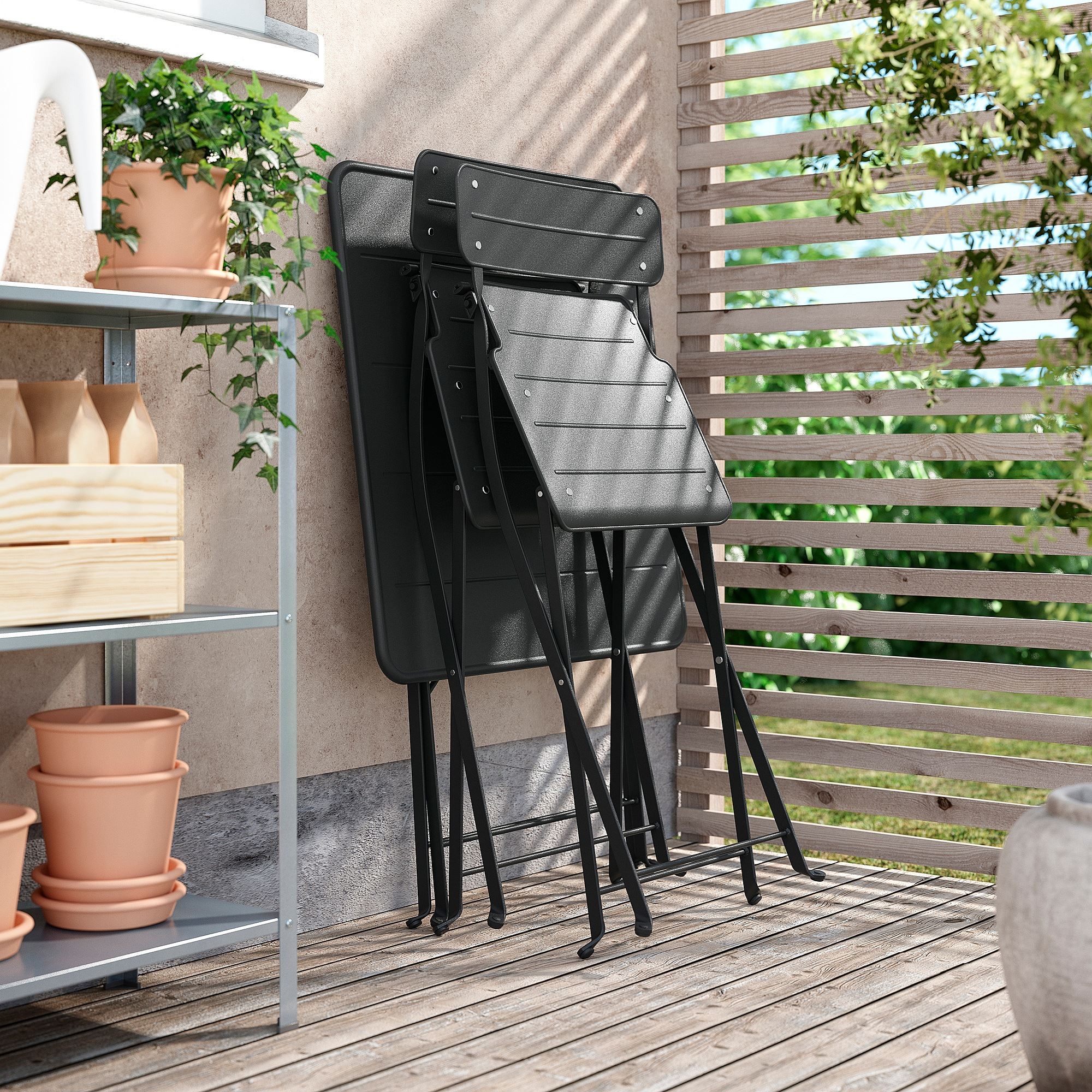 картинка Складной стул SUNDSÖ IKEA, 1 упаковка, антрацит от магазина Одежда+