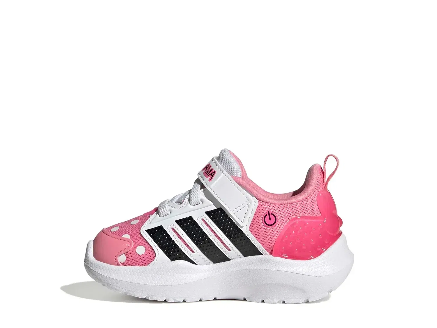 картинка Кроссовки Minnie Mouse Lightorama, adidas, белый/розовый от магазина Одежда+