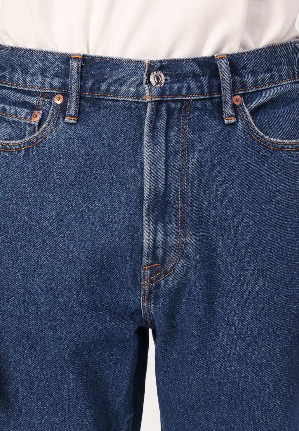 картинка Джинсы прямого кроя Abercrombie & Fitch Loose fit, темно-синий деним от магазина Одежда+