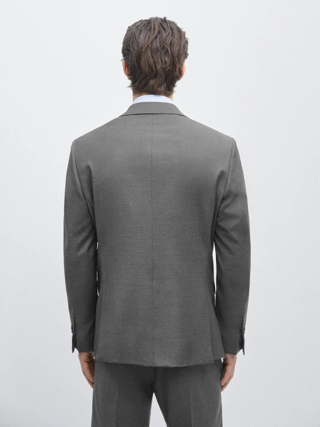 картинка Пиджак Massimo Dutti 100% Cool Wool Suit , серый от магазина Одежда+