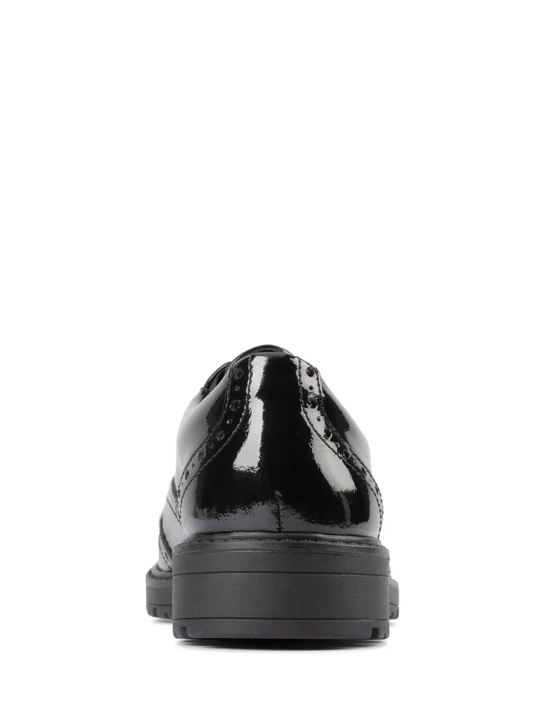 картинка Туфли броги Clarks Loxham, черные, для девочек от магазина Одежда+