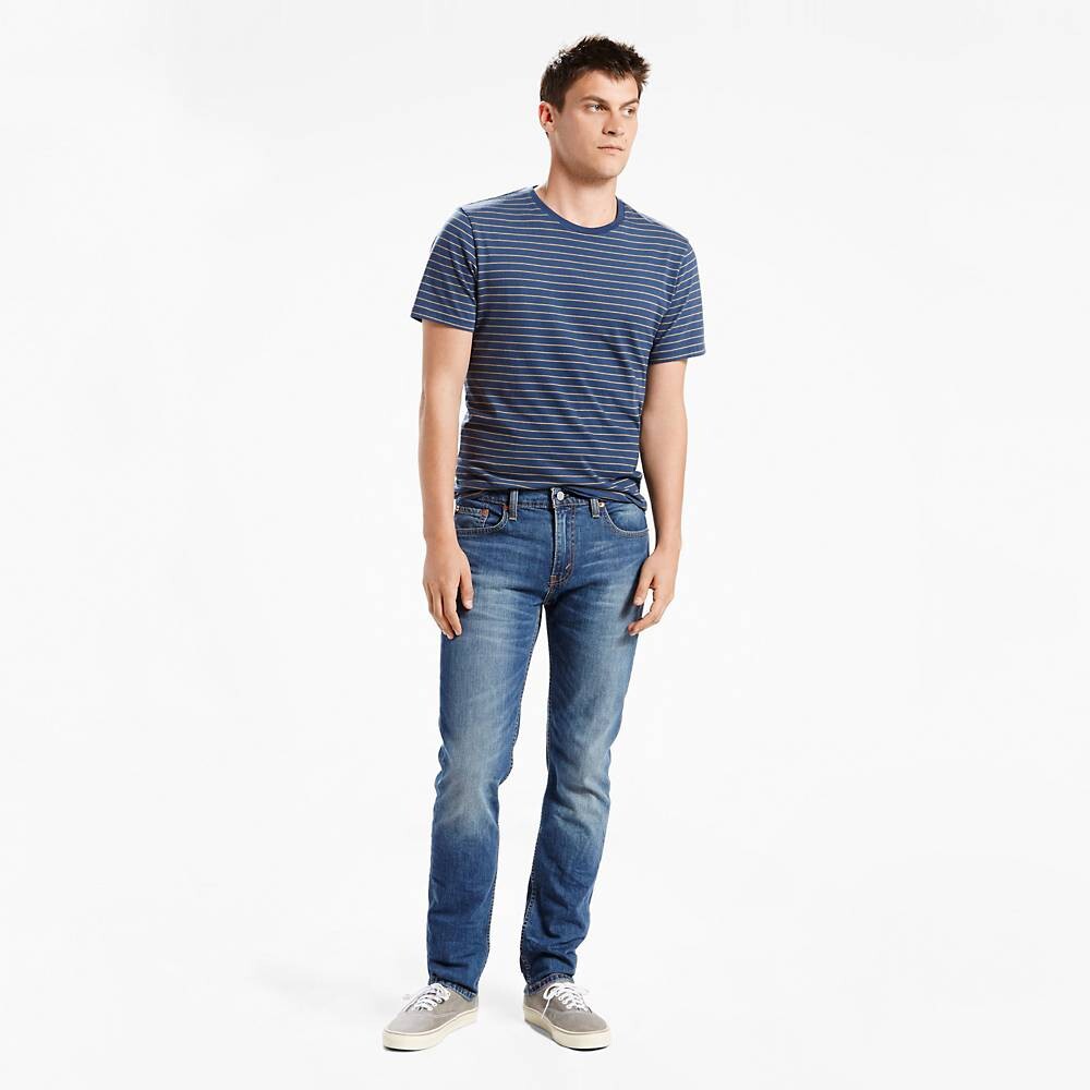 картинка Мужские джинсы Levi's 511 Slim, насыщенный темно-синий деним от магазина Одежда+