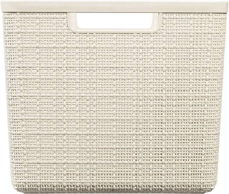 картинка Прямоугольная корзина 36x28x23 см Jute Curver, Экрю от магазина Одежда+
