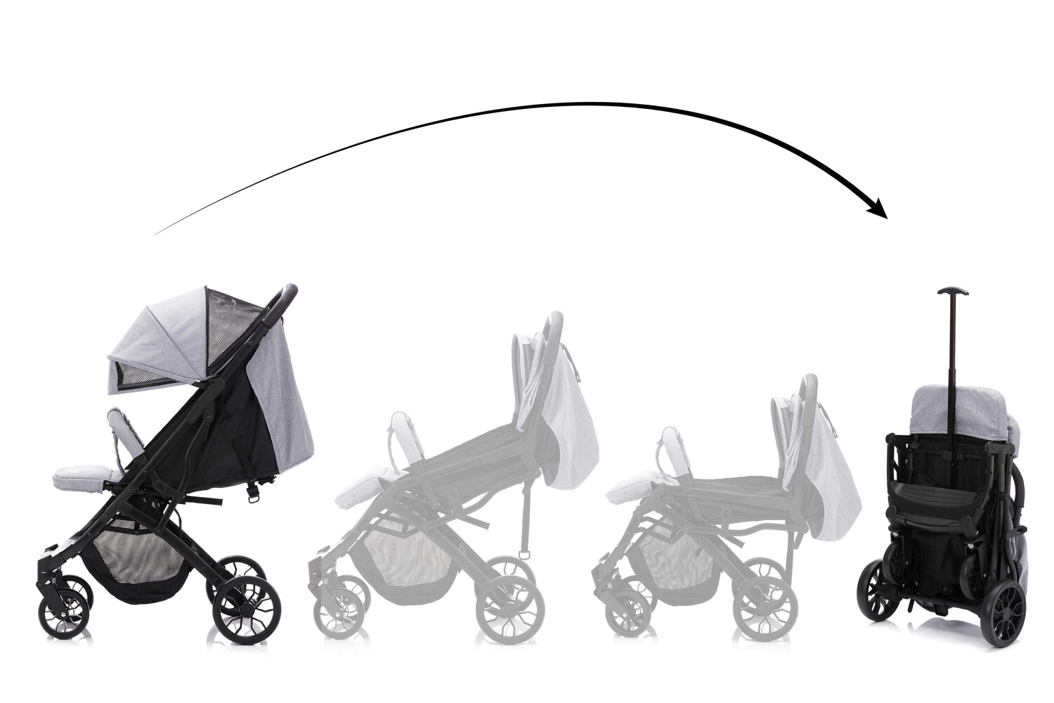 картинка BUGGY Styler Elite Коляска, светло-серый от магазина Одежда+
