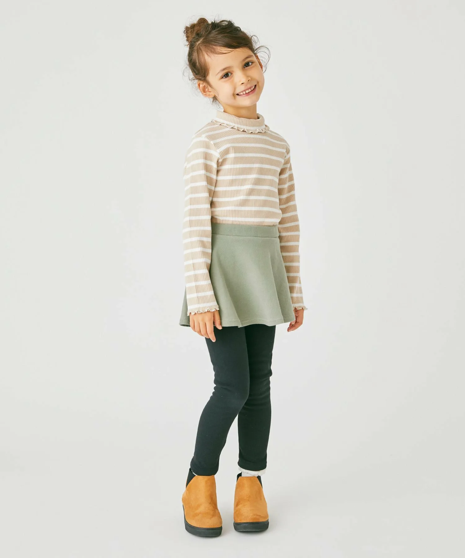 картинка Водолазка в рубчик Ever Closet, Beige stripes от магазина Одежда+
