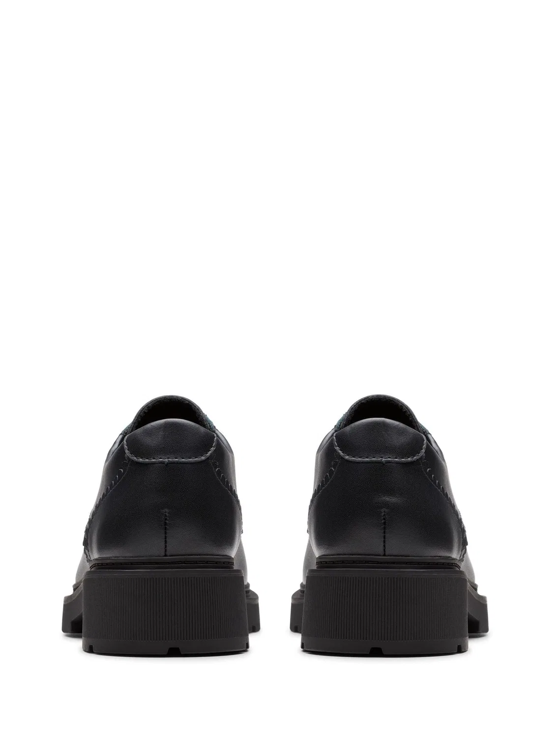 картинка Туфли Clarks Eris Pure, черная кожа, для девочек от магазина Одежда+