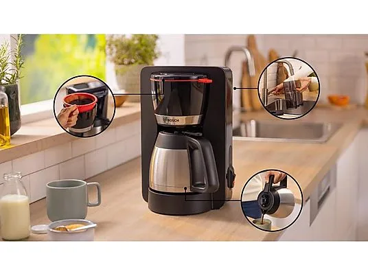 картинка Кофеварка капельного типа Bosch TKA5M253 MyMoment, черный от магазина Одежда+